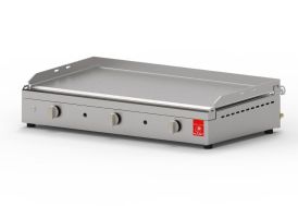 Plancha à gaz en inox 8400 Watts 3 brûleurs à large bande