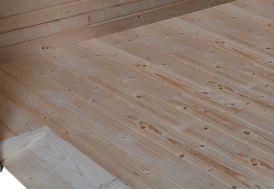 Plancher pour Abri de Jardin en Bois d’Épicéa Traité Gardenas Qube 15 m² 