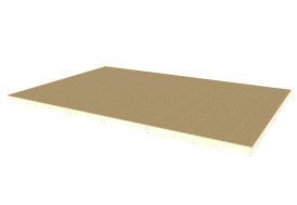 Plancher en Bois Brut pour Studio de Jardin Décor et Jardin Como 17 m² 