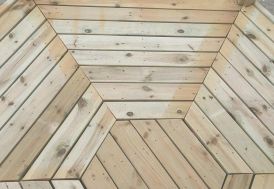 Plancher pour kiosque en bois traité Brompton 4,75 m²