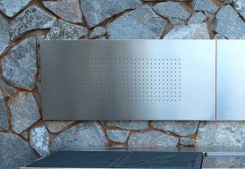 Plaque de Protection Murale en Inox Satiné