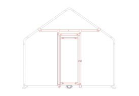 Porte supplémentaire pour enclos à poules