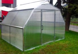 Serre de jardin en polycarbonate - Flora 3 x 3,25 m Agrimec