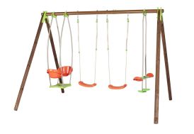 Portique Balançoires Bois et Métal 2,30 m Bongo