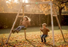 Portique balançoire double en bois Silvi Exit Toys