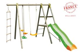 Portique Toboggan Bois 2,30 m TO604