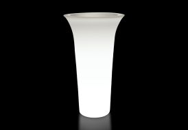 Pot de fleurs lumineux blanc de la marque Farmet New