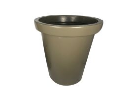 Grand Pot de Fleur en Polyéthylène Plast'Up Delight Ø 120 cm (760 L) Taupe