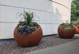 pot de fleurs PAPI acier corten Minimo