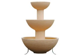 Pot de fleurs en plastique Cascade PAPI 570 L 3 vasques