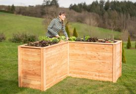 Potager surélevé en bois de mélèze