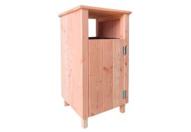 Poubelle d’extérieur en bois de pin Douglas 100 litres Matour Déco Bois