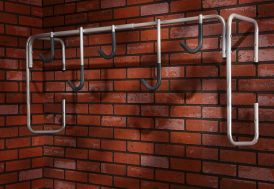 Range vélo mural en acier Mottez – 5 vélos 