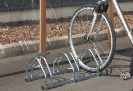 Râtelier 3 vélos en acier zingué Mottez