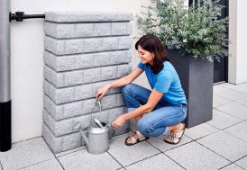 Récupérateur d’eau de pluie décoratif 300 L Garantia Rocky Junior
