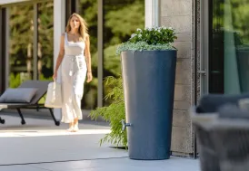 Récupérateur d’eau de pluie 210 L Garantia avec bac à plantes Stone