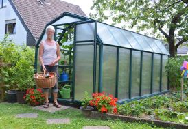 serre de jardin en extérieur de 387 x 204 c 198 