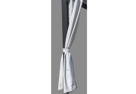 Rideau pour pergola bioclimatique gris perle