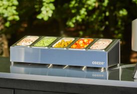 Saladette en inox 5 compartiments Cozze