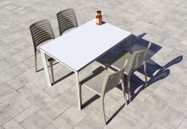 Salon de jardin en aluminium 