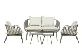 Salon de jardin 4 places avec coussins Wilsa Garden
