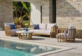 Salon de jardin en bois DCB Garden Bogota