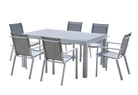 table à manger extensible et ses chaises - plusieurs tailles