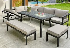 Salon de jardin en aluminium Antalya