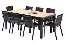salon de jardin pour manger en extérieur jusqu'à 12 personnes
