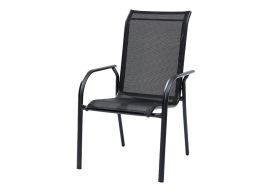 fauteuil de jardin blackun en aluminium et textilène