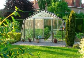 Serre de jardin ACD Prestige S208H aluminium et verre trempé 4 mm 22,53 m²