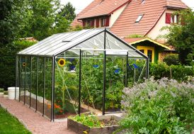 Serre ACD Prestige R306H aluminium et verre trempé 4 mm 13,62 m²