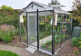 Serre ACD Prestige R204H aluminium et verre trempé 4 mm 6,91 m²