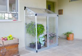 Serre Adossée en Aluminium et Polycarbonate Lean To (63,5 x 125 cm) Patio