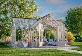 Serre de jardin en bois autoclave et verre trempé Palmako Emilia 19,1 m²