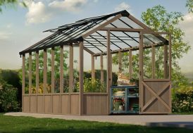 Serre en bois et polycarbonate Canopia Natura