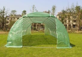 Serre de Jardin en Acier Galvanisé et Polyéthylène 