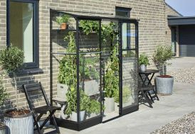 Serre de jardin adossée en verre trempé Halls Qube Lean-to 26