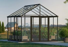 Serre de jardin en aluminium et polycarbonate Canopia Aria