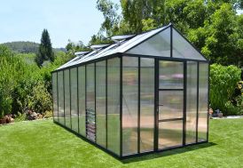 Serre de Jardin en Aluminium et Polycarbonate Glory 11,8 m²