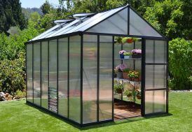 Serre de Jardin en Aluminium et Polycarbonate Glory 8,9 m²  Extérieur