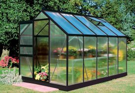 Serre de jardin en aluminium et polycarbonate Halls Popular 106 