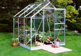 Serre de Jardin en Aluminium et Verre Halls Popular 66 Aluminium