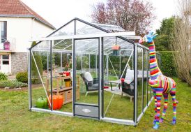 Serre de Jardin en Aluminium et Verre Trempé Lams Essentia 18,7 m² 