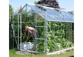 Serre de jardin en aluminium et verre trempé Laurus 12,9 m² Lams