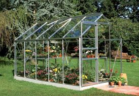 Serre de jardin en aluminium et parois en verre trempé Popular 106