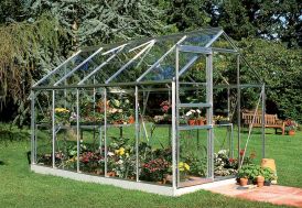Serre de jardin en aluminium et parois en verre trempé Popular 106