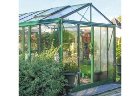 Serre en Verre Lams Supra 16,7 m² Structure Aluminium Vert