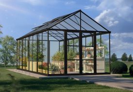 Serre de jardin en aluminium et polycarbonate Canopia Aria