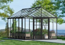 Serre de jardin en aluminium et polycarbonate Canopia Aria